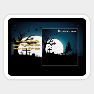 the moon Sticker